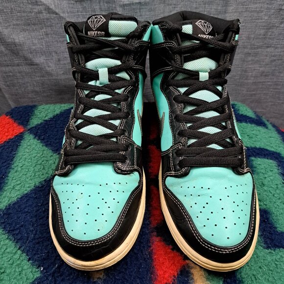 Size 12 - Nike SB Dunk High Premium x Diamond Supply Co. Tiffany 2014 Men - Picture 2 of 16